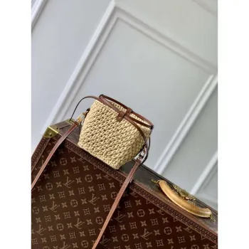 LV M83521 Louis Vuitton Noé Kabelka Přírodní / Hnědá