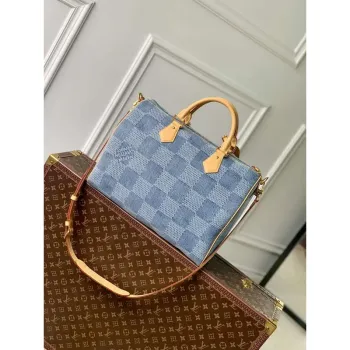 LV N40701 Taška Louis Vuitton Speedy 40 Bandoulière Modrá
