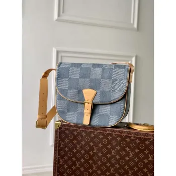 LV N40743 Louis Vuitton Montsouris Messenger MM Damier Křížová taška Modrá