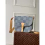 LV N40743 Louis Vuitton Montsouris Messenger MM Damier Křížová taška Modrá