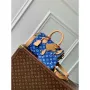LV M24424 Louis Vuitton Speedy P9 Bandoulière 25 Taška Monogram Kůže Modrá