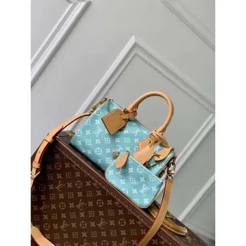 LV M24423 Louis Vuitton Speedy P9 Bandoulière 25 Taška Monogram Kůže Světle Modrá