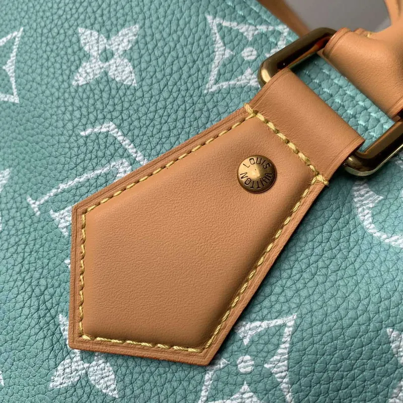 LV M24423 Louis Vuitton Speedy P9 Bandoulière 25 Taška Monogram Kůže Světle Modrá