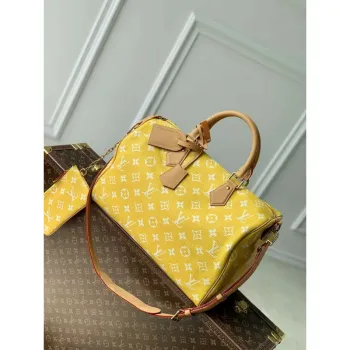 LV M24419 Louis Vuitton Speedy P9 Bandoulière 40 Taška Monogram Kůže Žlutá