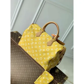 LV M24419 Louis Vuitton Speedy P9 Bandoulière 40 Taška Monogram Kůže Žlutá