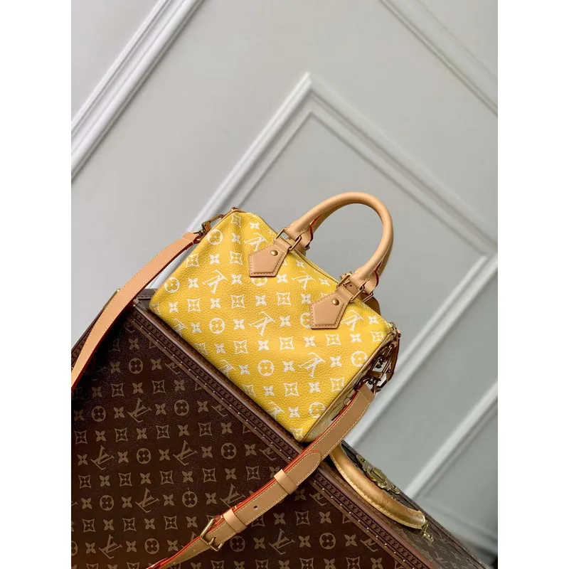 LV M24426 Louis Vuitton Speedy P9 Bandoulière 25 Taška Monogram Kůže Žlutá
