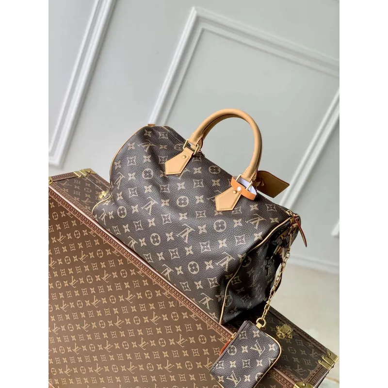 LV M24422 Louis Vuitton Speedy P9 Bandoulière 40 Taška Monogram Kůže
