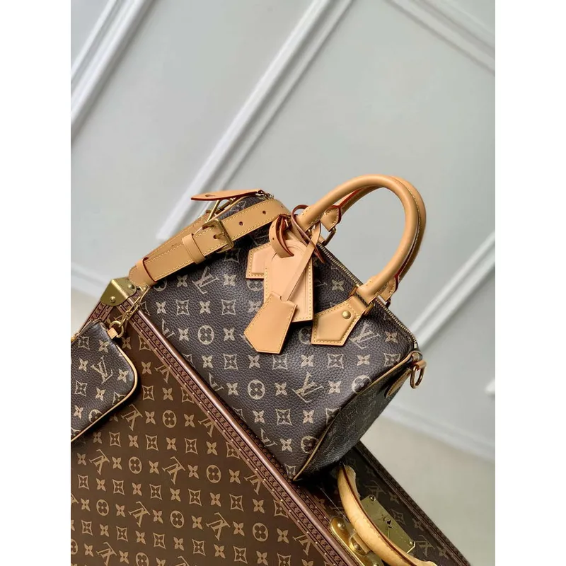 LV M24443 Louis Vuitton Speedy P9 Bandoulière 25 Taška Monogram Kůže