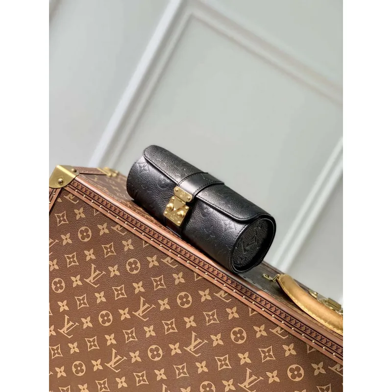LV M10145 Louis Vuitton Etui Bijoux Šperkovnice Černá Kůže