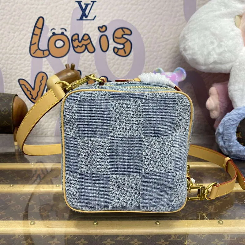 LV N40706 Louis Vuitton Šachová taška přes rameno modrá