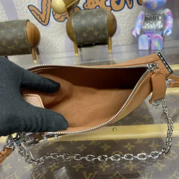 LV M25445 Louis Vuitton Slim Trunk Bag Hnědá