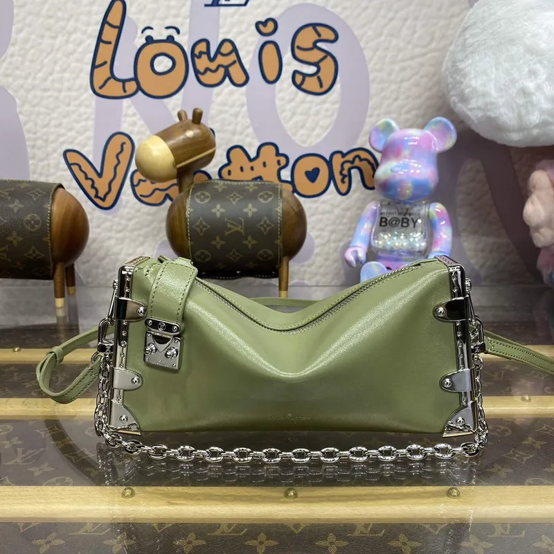 LV M25445 Louis Vuitton Slim Trunk Bag Zelená