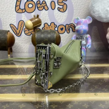 LV M25445 Louis Vuitton Slim Trunk Bag Zelená