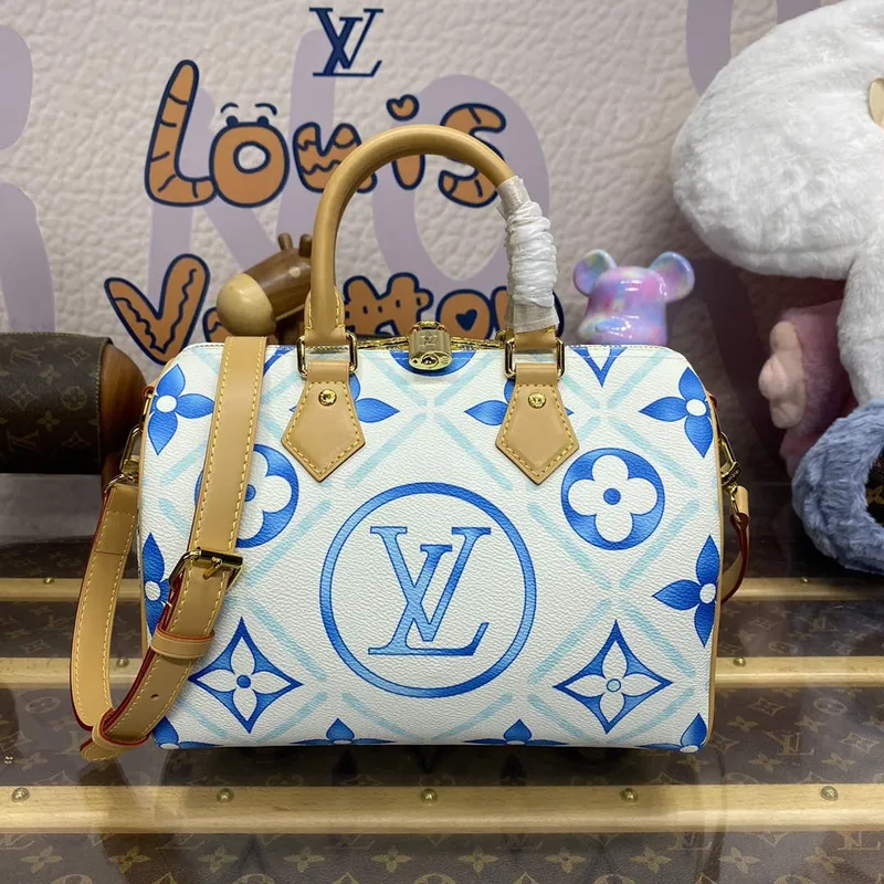 LV M11264 Louis Vuitton Speedy Bandoulière 25 Taška Lagoon Blue