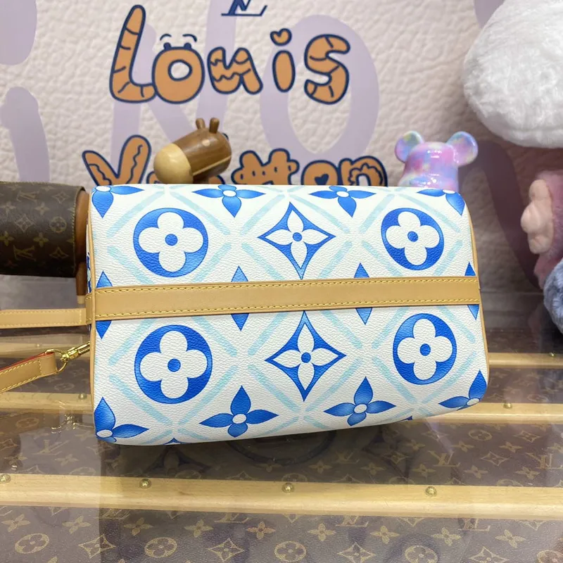 LV M11264 Louis Vuitton Speedy Bandoulière 25 Taška Lagoon Blue