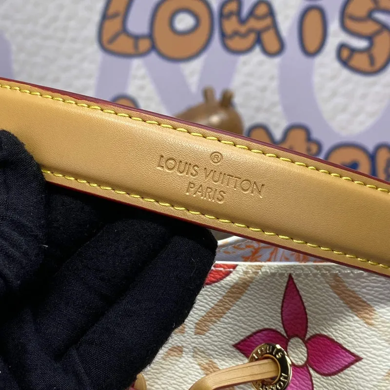 LV M25315 Louis Vuitton Néonoé BB Kabela na víno Korálová