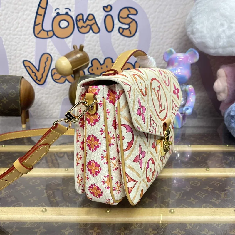 LV M11461 Louis Vuitton Pochette Métis Kabelka Korálová