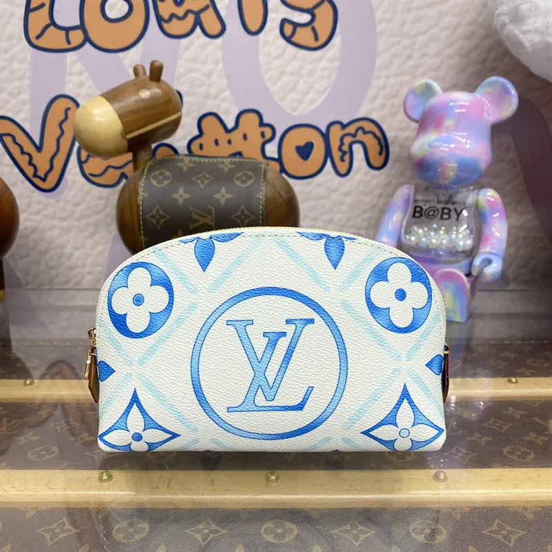 LV M11239 Louis Vuitton Pochette Cosmétique PM Taška Modrá