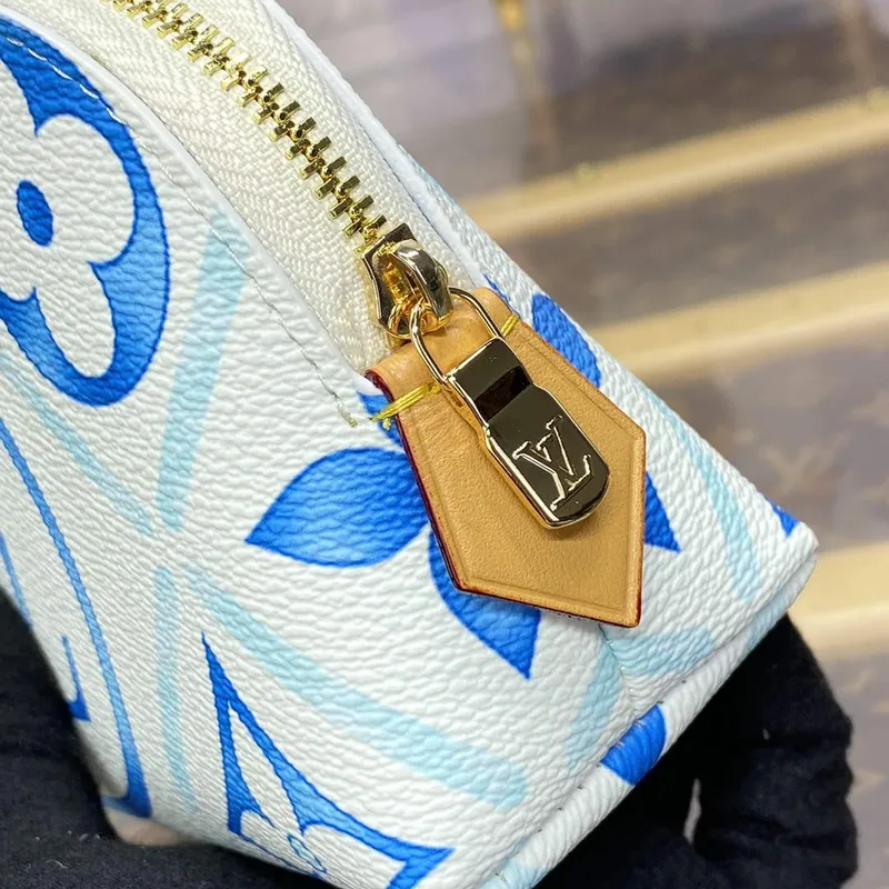 LV M11239 Louis Vuitton Pochette Cosmétique PM Taška Modrá
