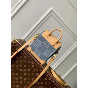 LV N40751 Louis Vuitton Nano Steamer Malá městská taška Modrá