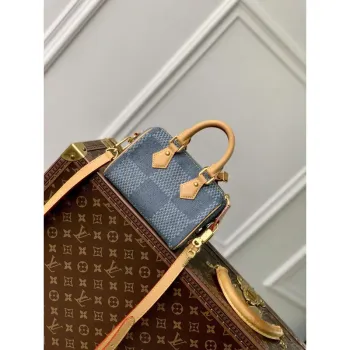 LV N40682 Taška Louis Vuitton Speedy Bandoulière 18 Modrá