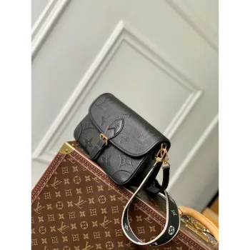 LV M46386 Louis Vuitton Diane Monogram Empreinte Kůže Černá