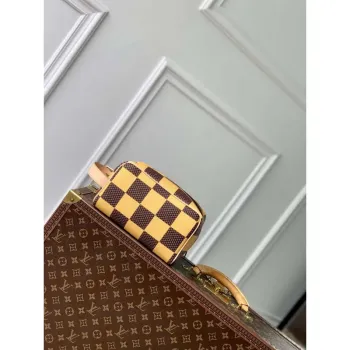 LV N40567 Louis Vuitton Locker Dopp Kit Taška Žlutá Damier Jiná