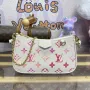 LV M83448 Louis Vuitton Easy Pouch On Strap Bag Monogram Empreinte Crame Růžová