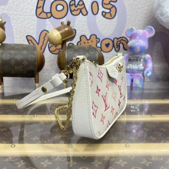 LV M83448 Louis Vuitton Easy Pouch On Strap Bag Monogram Empreinte Crame Růžová