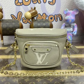 LV M82208 Louis Vuitton Mini Bumbag Monogram Empreinte Šedá