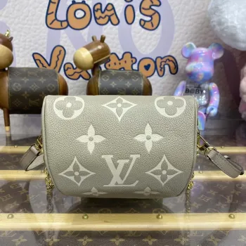 LV M82208 Louis Vuitton Mini Bumbag Monogram Empreinte Šedá