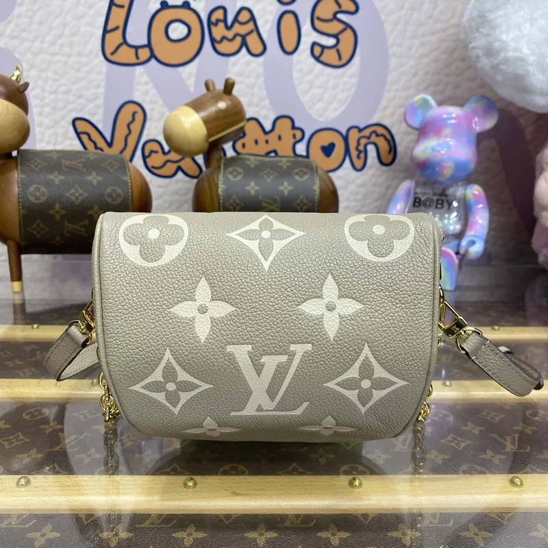 LV M82208 Louis Vuitton Mini Bumbag Monogram Empreinte Šedá