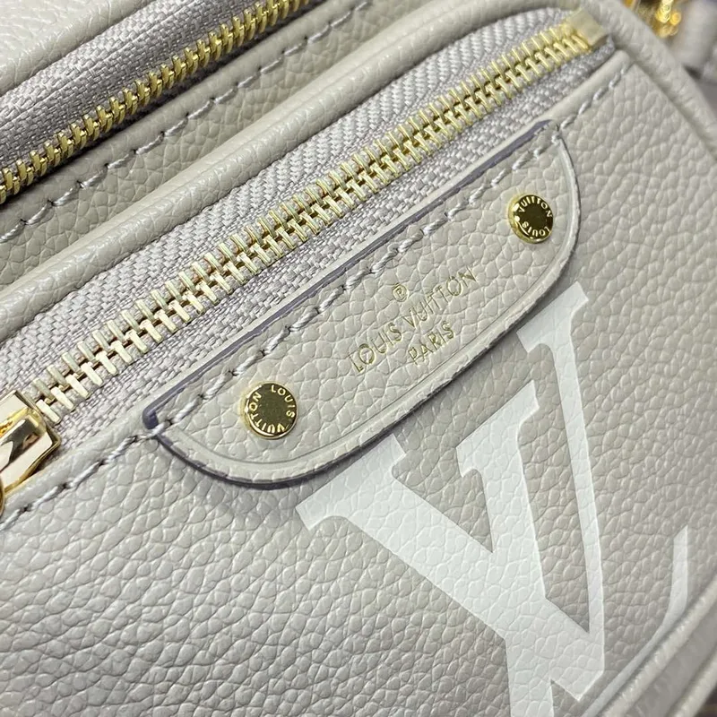 LV M82208 Louis Vuitton Mini Bumbag Monogram Empreinte Šedá