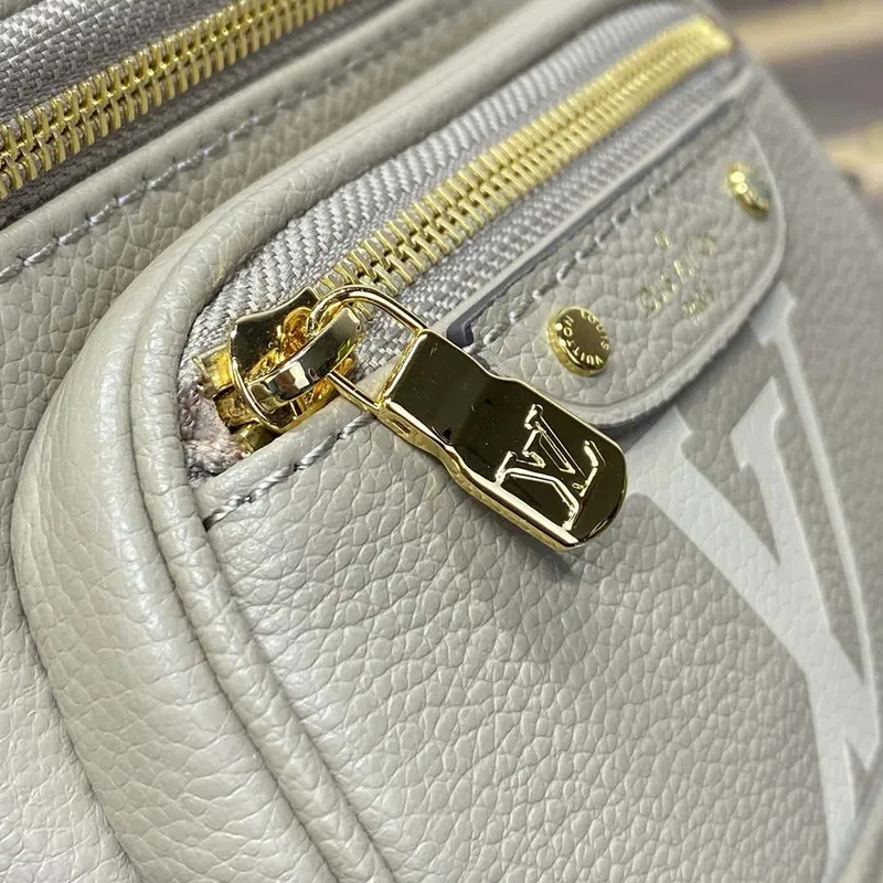 LV M82208 Louis Vuitton Mini Bumbag Monogram Empreinte Šedá