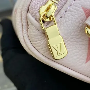 LV M82347 Louis Vuitton Mini Bumbag Monogram Empreinte Růžová