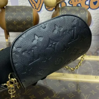LV M46917 Louis Vuitton Mini Bumbag Monogram Empreinte Černá