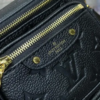 LV M46917 Louis Vuitton Mini Bumbag Monogram Empreinte Černá
