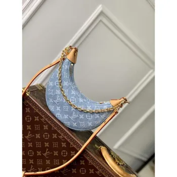 LV M24846 Louis Vuitton Loop Bag Sky Blue Monogram denim