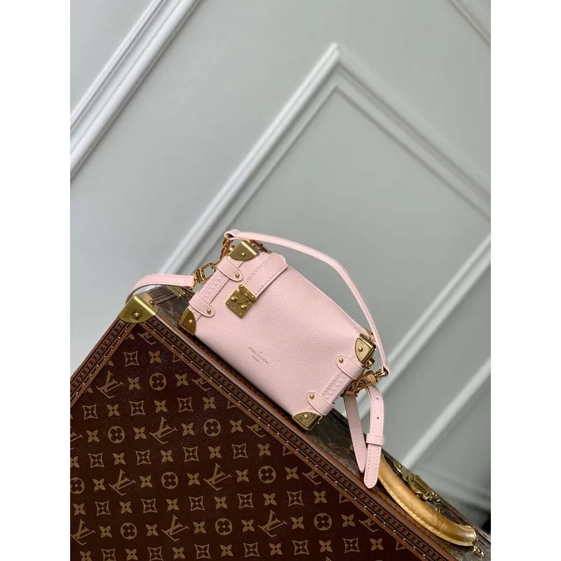 LV M23817 Louis Vuitton Boční Trunk PM Kabelka Opálově Růžová