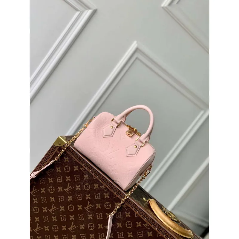 LV M47136 Louis Vuitton Speedy Bandoulière 20 Kabelka Opálová Růžová