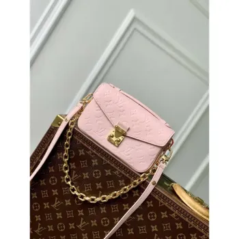 LV M47045 Louis Vuitton Pochette Métis East West Kabelka Opal Pink