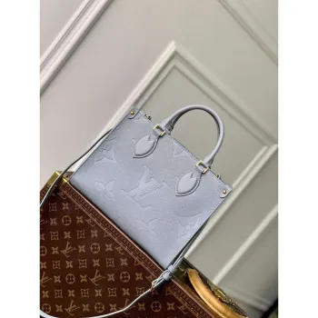 LV M46840 Louis Vuitton OnTheGo PM Kabelka Modrá hodina