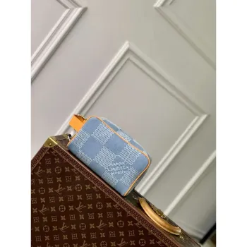 LV N40753 Louis Vuitton Locker Dopp Kit Taška Modrá
