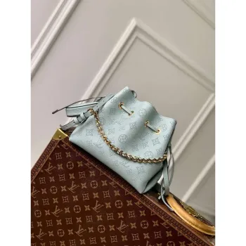 LV M57070 Louis Vuitton Bella Bucket Bag Mahina kůže Nebeská modrá