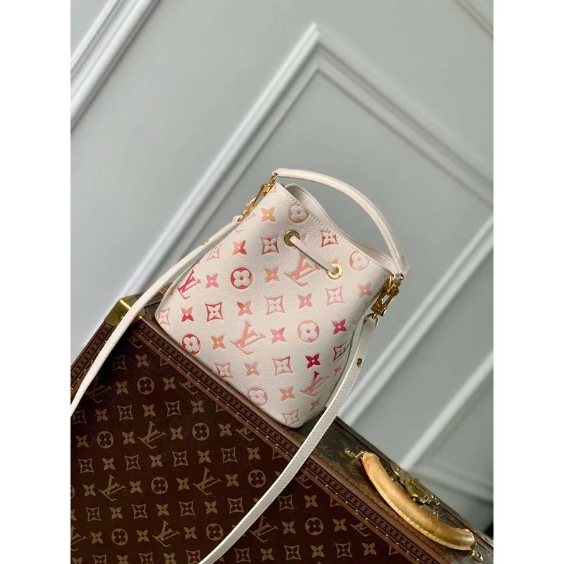 LV M24649 Louis Vuitton Néonoé BB Kabela ve tvaru kbelíku Sunrise Aquarelle