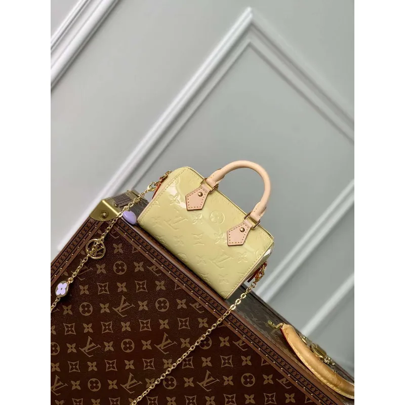 LV M83273 Louis Vuitton Nano Speedy Taška Žlutá