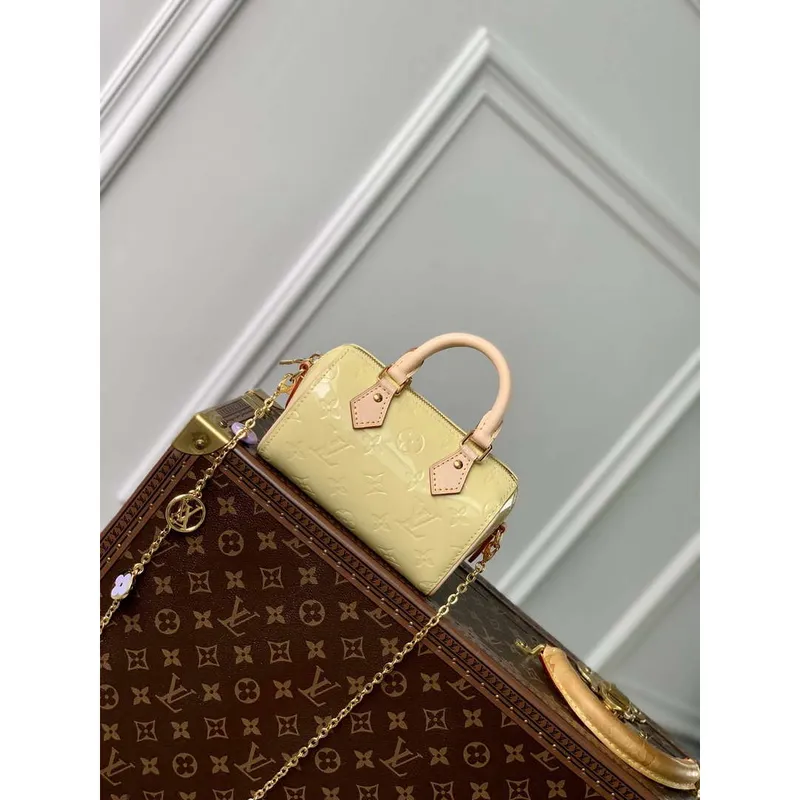 LV M83273 Louis Vuitton Nano Speedy Taška Žlutá