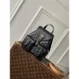 LV M47072 Louis Vuitton Hrací Záložní Batoh Černý