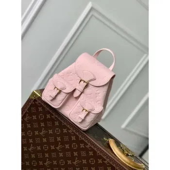 LV M47074 Louis Vuitton Hravý Záložní Batoh Taška Opálově Růžová