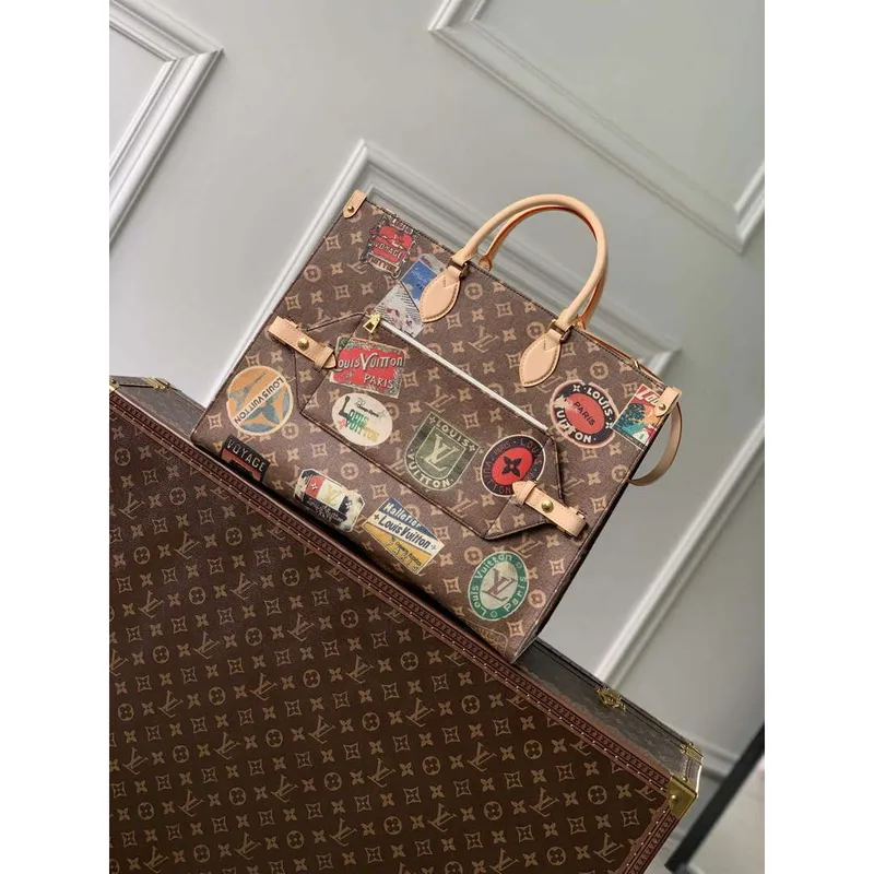 LV M47147 Louis Vuitton OnTheGo Voyage Tote Bag Monogram Canvas